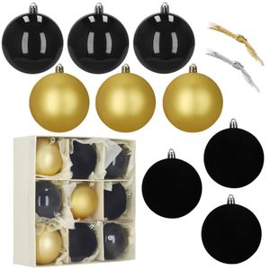 Ca1539 set božićnih kuglica 8 cm 9 kom.