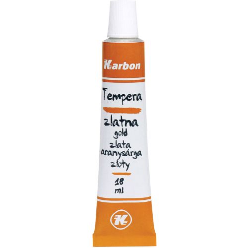 Tempera 18ml KARBON ZLATNA alu tuba slika 1