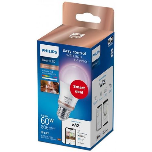 Philips WFB Smart sijalica A60 E27 8.5W 2700K-6500K slika 2