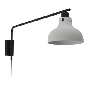 Eglo zidna lampa Matlock E27, crno-siva