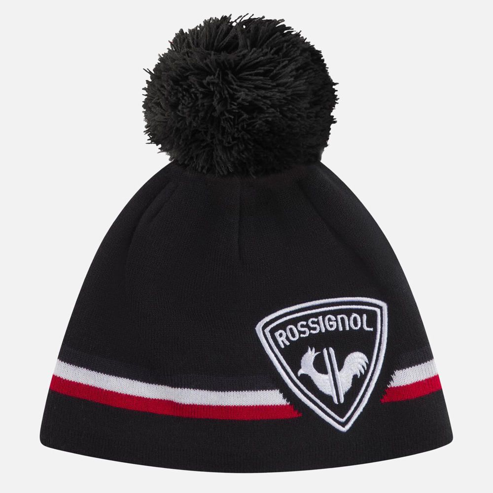 ROSSIGNOL Zimska kapa Rooster Pompon Black slika 1