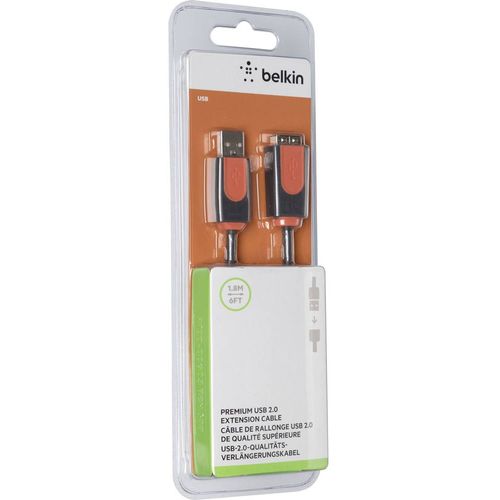 Belkin USB kabel USB 2.0 USB-A utikač, USB-A utičnica 1.80 m siva  CU1100cp1.8M-P slika 2