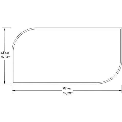 Lume - White White Decorative Chipboard Mirror slika 4