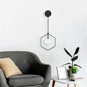 Geometri - 11105 Crno-Bijela Zidna Lampa