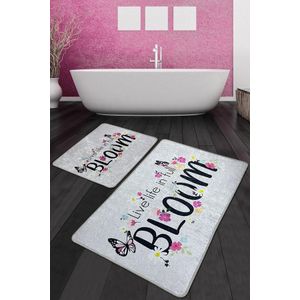 Set kupaonskih prostirki Bloom Djt Multicolor (2 komada)