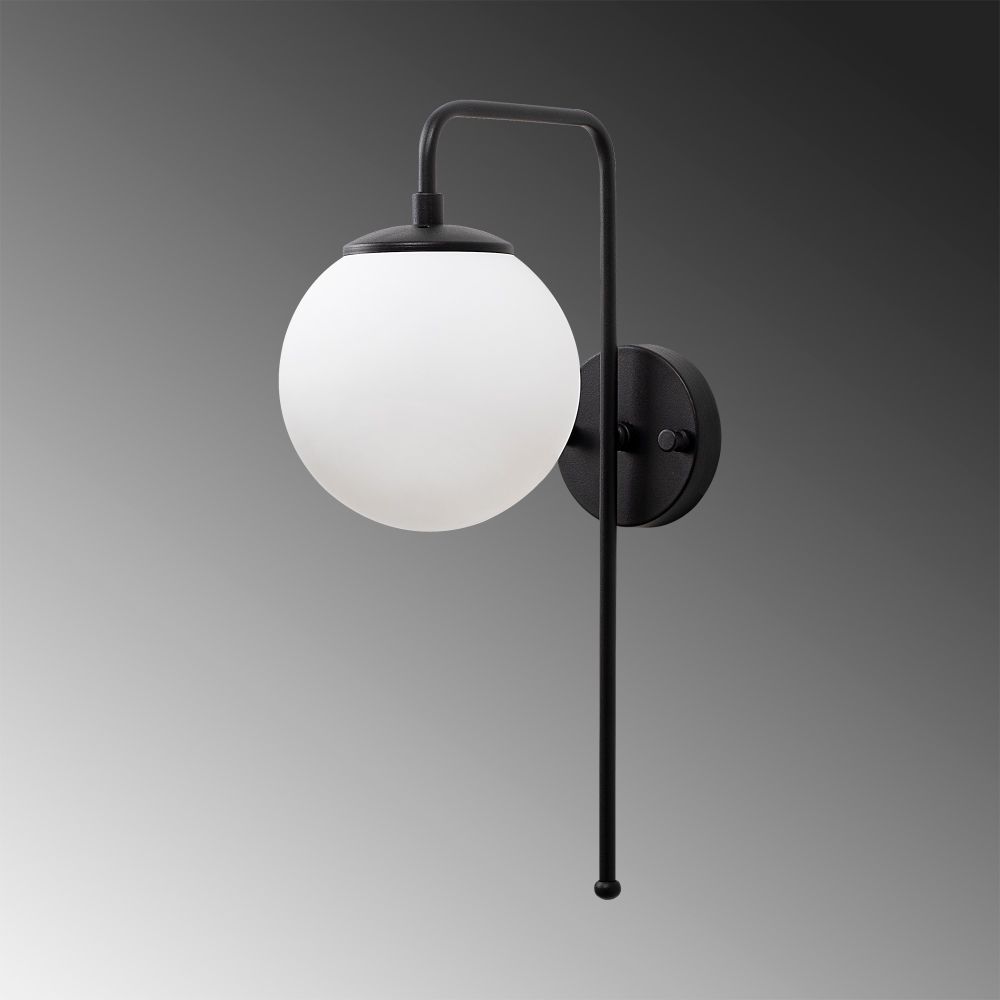 Viran - 10915 Crno-Bijela Zidna Lampa slika 3