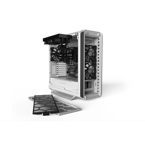 be quiet! BG040 SILENT BASE 802 White, MB compatibility: E-ATX / ATX / M-ATX / Mini-ITX, Three pre-installed be quiet! Pure Wings 2 140mm fans, Ready for water cooling radiators up to 420mm slika 9
