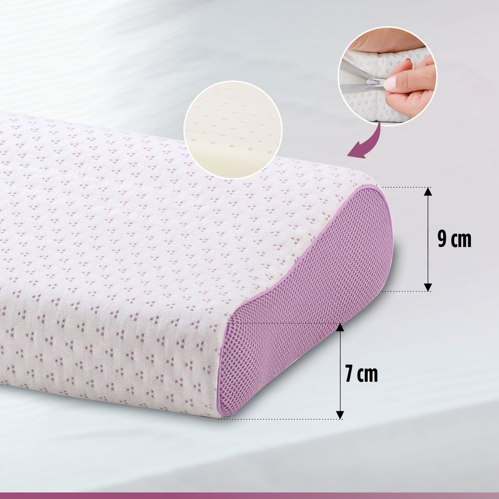 Vitapur jastuk lavanda Memory Contour 30x50 slika 7