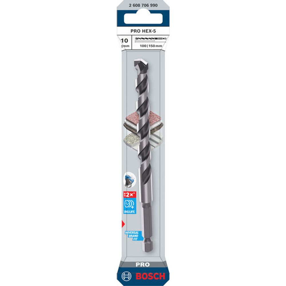Bosch professional Svrdlo PRO HEX-5, 10 x 100 x 150 mm slika 1
