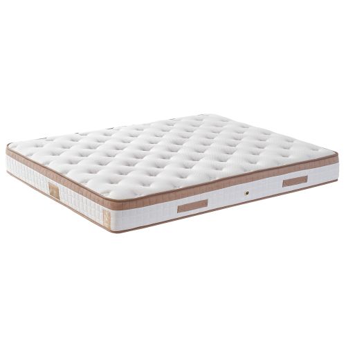 Woody Fashion Madrac, Bijela boja Smeđa, Latte 180x200 cm Double Size Firm Mattress slika 2