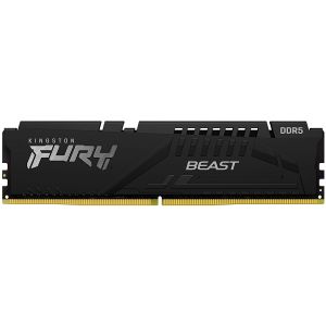 Kingston KF560C36BBE-16 DDR5 16GB 6000MHz [FURY BEAST], Non-ECC UDIMM, CL36 1.35V, 288-Pin 1Rx8, Black, w/Heatsink, XMP & EXPO