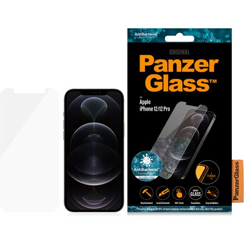 Panzerglass zaštitno staklo za iPhone 12/12 Pro standard fit antibacterial slika 1