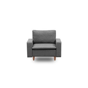 Lungo Dark Grey Wing Chair