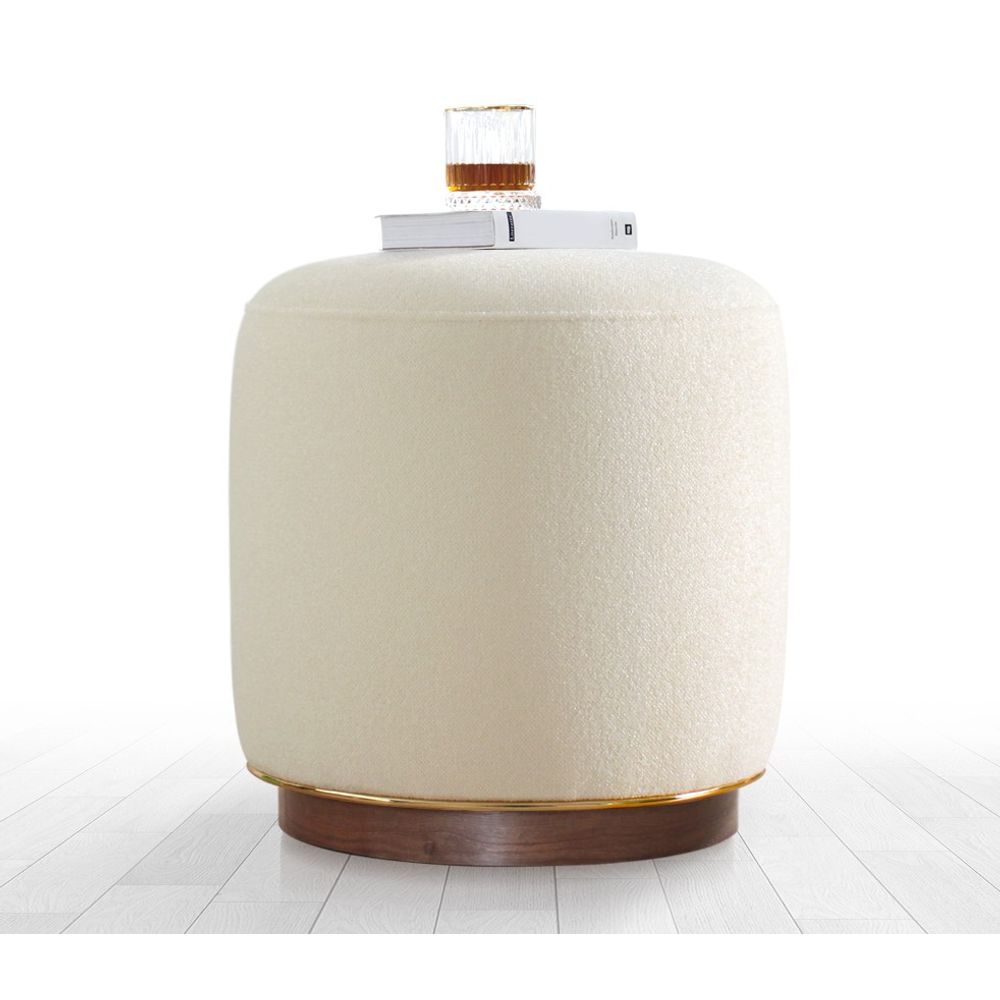 Zeone - Kremasti Pouf slika 1
