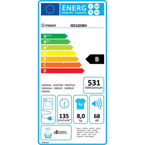 Indesit sušilica rublja IDCL G5 B H (EU) slika 2