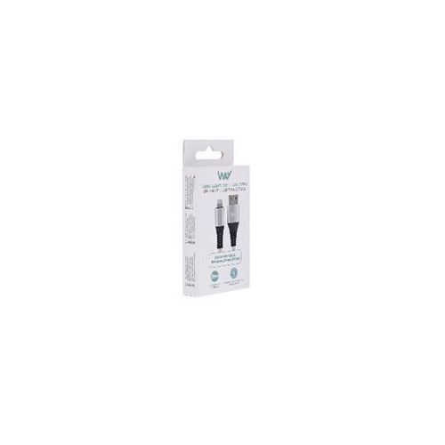 WAY WCBL02GR Kabl USB-A  /LIGHTENING, 2M, SIVI slika 2