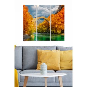 Dekorativna Slika od MDF-a u Više Boja (Set od 3 Komada) - MDF123261874