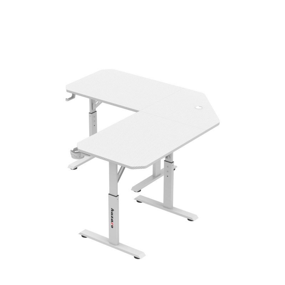 Hero 7.3 Bijeli podesivi kutni stol za igranje 140 cm slika 7