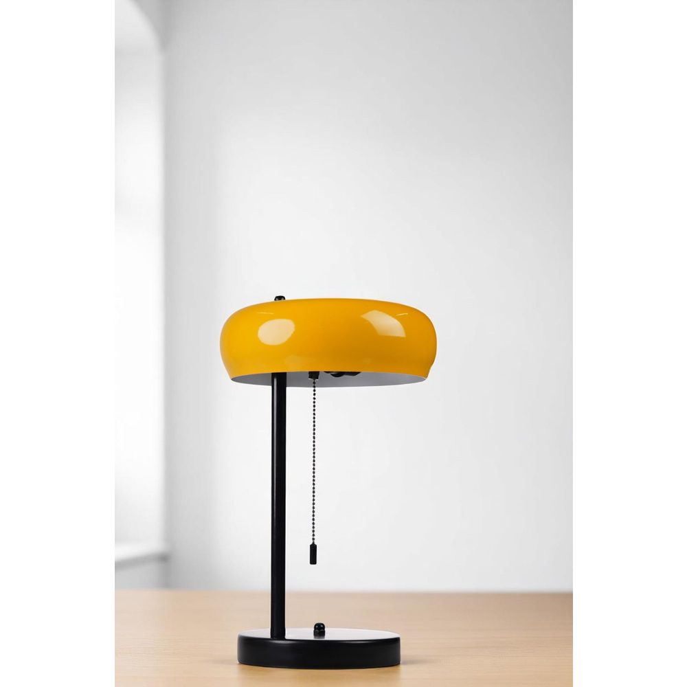Opviq Stolna Lampa 538, Senf, Crna slika 2