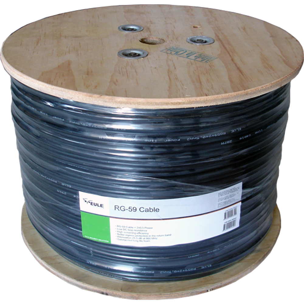 Eule RG-59 kabl sa napajanjem, 2x0,75mm, 305met - CAB-7305 slika 1