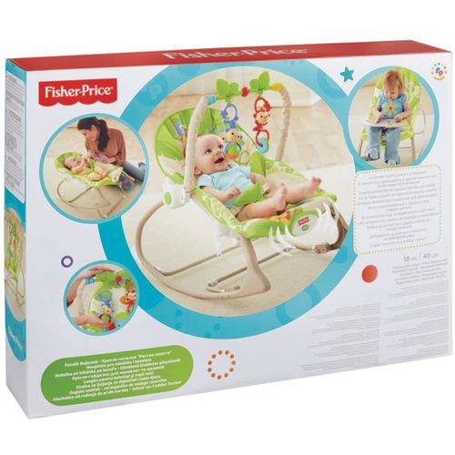 Fisher Price 3u1 sjedalica za manju i veću djecu - Rainforest (Kišna šuma) slika 3