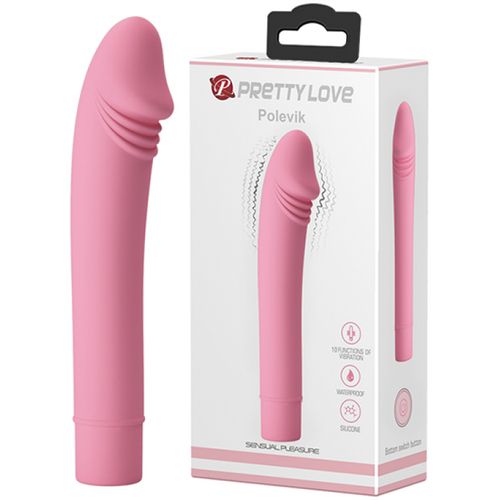 Realistični Silikonski Vibrator Polevik Pink slika 1