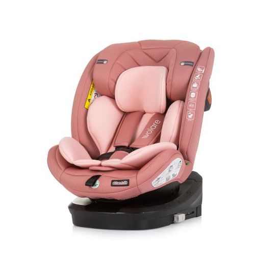 Chipolino autosjedalica I-SIZE 40-150 cm ISOFIX 360 "VOLARE" flamingo slika 1