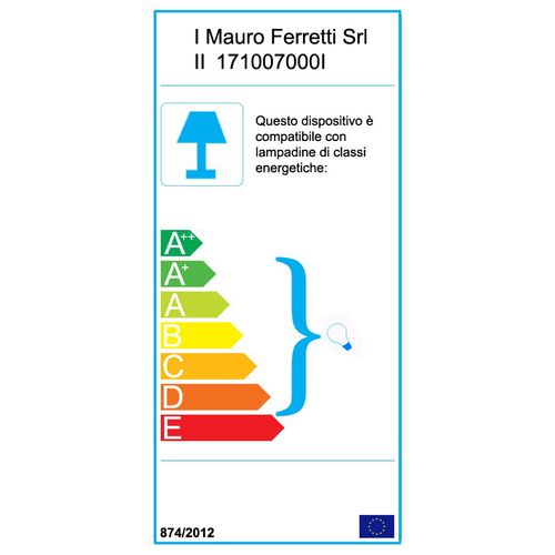 Mauro Ferretti Stolna lampa world industry cm 24x20x40 slika 10