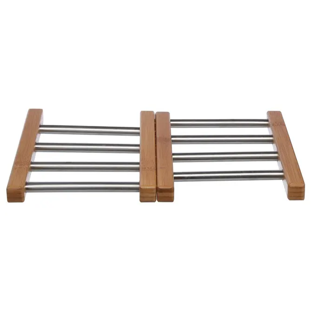 Five produživi stalak bambus, metal slika 1