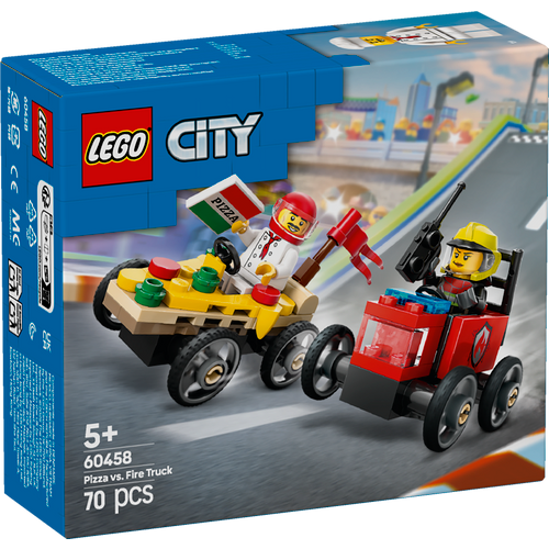 LEGO® CITY 60458 Auto dostavljača pizze vs. vatrogasno vozilo u utrci slika 1