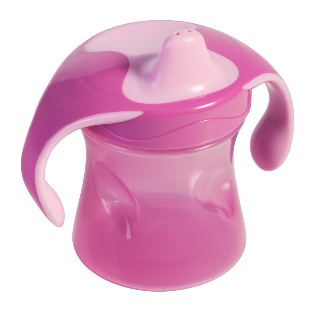 BABY NOVA Čaša za učiti piti Baby Trainer Cup 6m+ 220ml, Roza slika 1