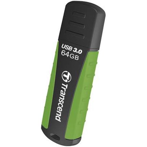 Transcend TS64GJF810 USB 64 GB, JetFlash 810, USB3.0, 85/25 MB/s, Water/Dust proof, Rugged, Black/Green slika 2