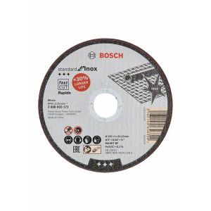  Bosch rezna ploča ravna Standard for Inox - Rapido 2608603171, WA 60 T BF, 125 mm, 22,23 mm, 1,0 mm