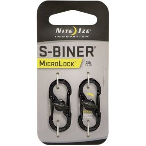 NITE Ize NI-LSBM-01-2R3 karabiner  MicroLock S-Biner 2  35 mm x 15 mm x 7 mm  2 St.