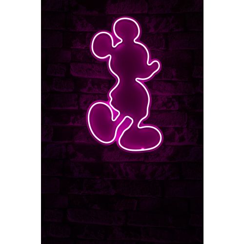 Wallity Mickey Mouse - Roze Dekorativna Plastična Led Rasveta slika 2