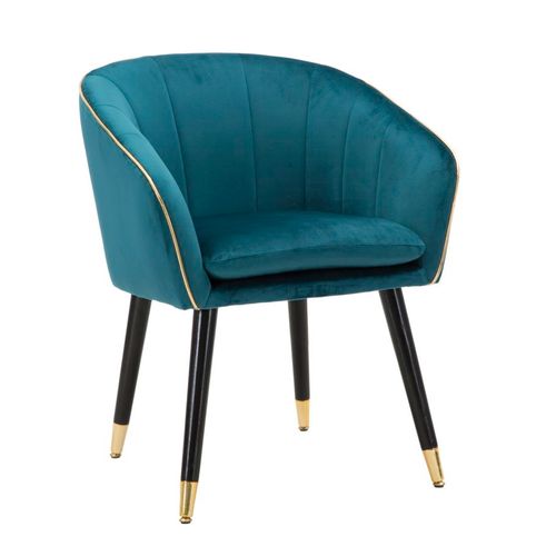 Mauro Ferretti Fotelja Paris teal-gold cm 62x58x78 slika 1