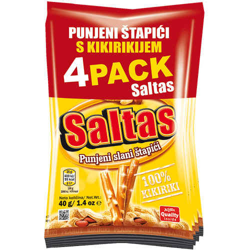 Koestlin Saltas kikiriki štapići 4pack 160g slika 1