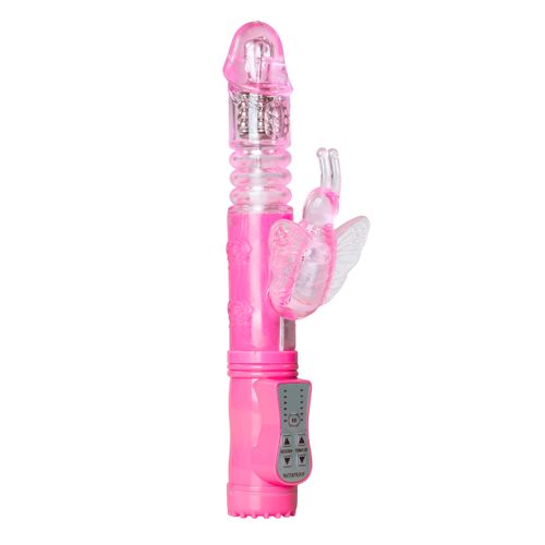 Rabbit vibrator Easytoys Butterfly - roza slika 1