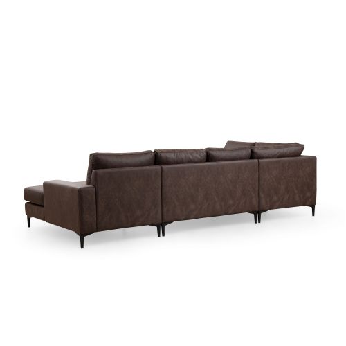 Atelier Del Sofa Porto Corner (CHL-02-C-EOT) - Braon kutna garnitura slika 7