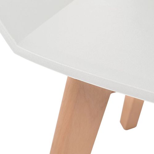 Blagovaonske stolice od plastike 6 kom bijele slika 18