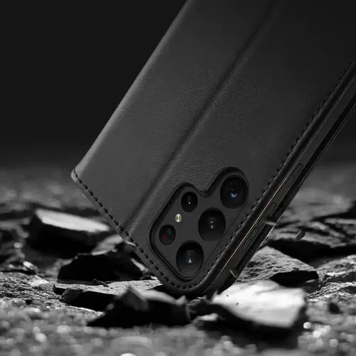DUX DUCIS Hivo - kožna torbica novčanik za Samsung Galaxy S23 crna slika 4