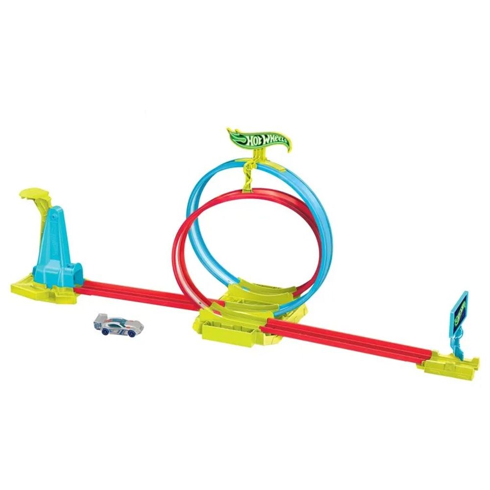 Hot Wheels Neon Speeders Laser Stunt Slamway slika 1