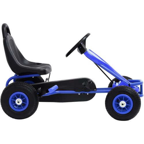 Go-Kart s Pedalama i Pneumatskim Gumama Plavi slika 33