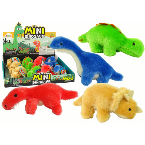 Mini plišani dinosaur 4 vrste slika 1