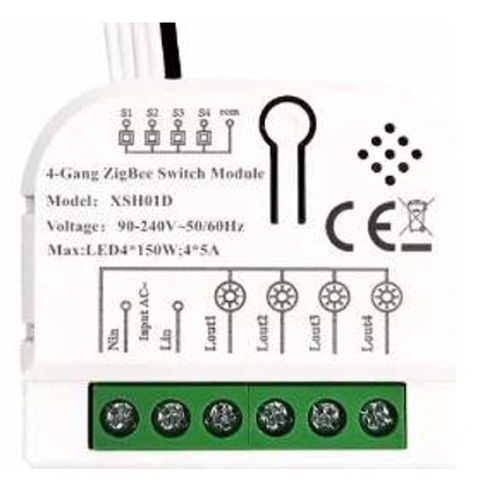 SMART-4GANG Tuya Wifi DIY Self-locking daljinski upravljac Smart Switch relejni modul DC 5V/7-32V AC slika 1