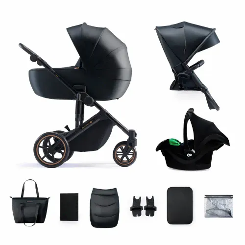 Kinderkraft dječja kolica PRIME 2 MINK PRO 3u1, Venezian Black slika 2