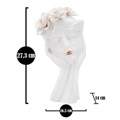 Mauro Ferretti Vaza woman mask cm 16,5x14x27,3 slika 6