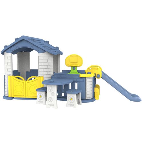 Set HOUSE 5u1 - plavi - plastično dječje igralište slika 1