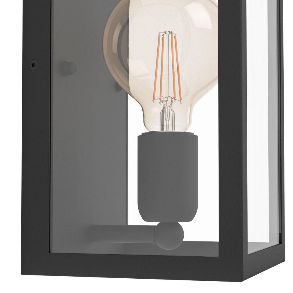 Eglo zidna lampa 'Charterhouse' - crna/staklo slika 4