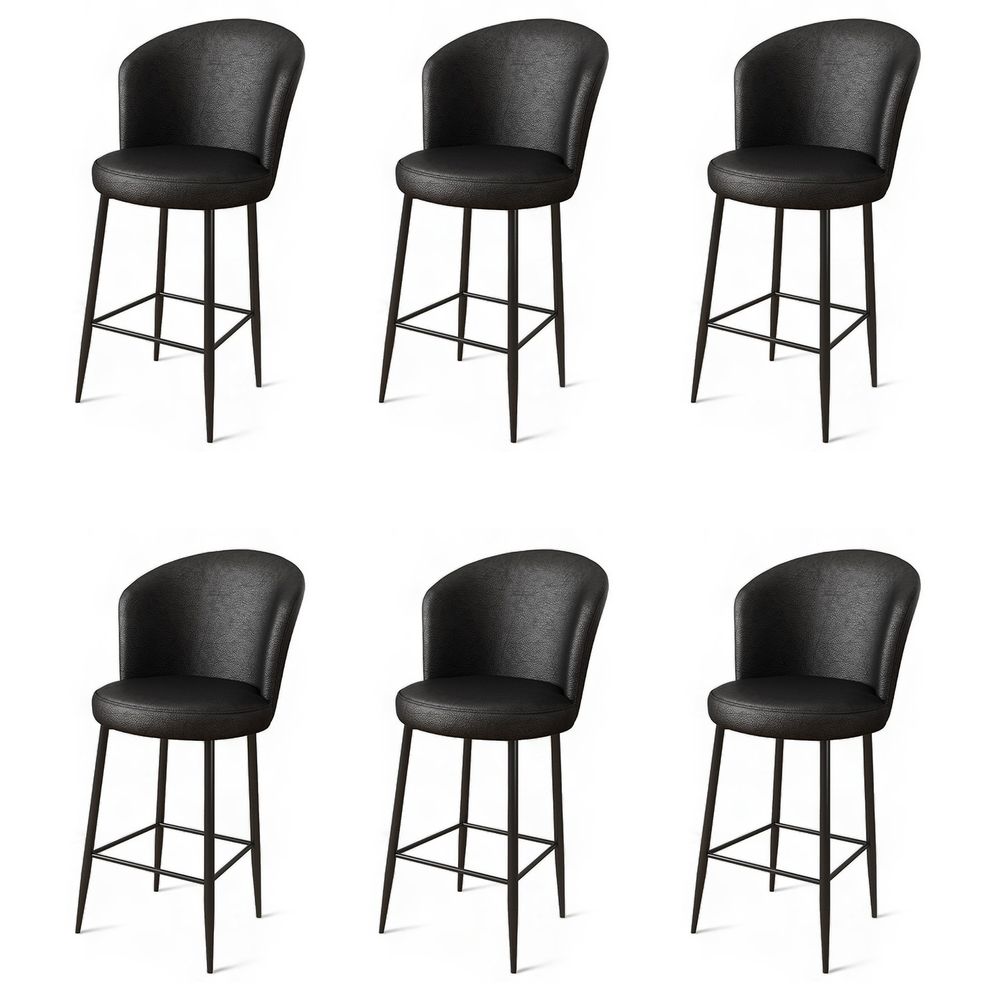Uras - Crni Bar Stolac Set (6 Komada) slika 1